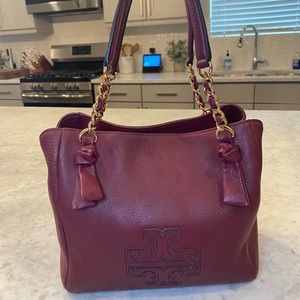 Tory Burch Maroon/Oxblood Bag w/ Optional strap